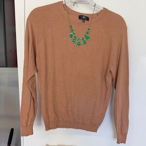 Seven For All Mankind Lightweight Camel Crewneck Sweater - Women